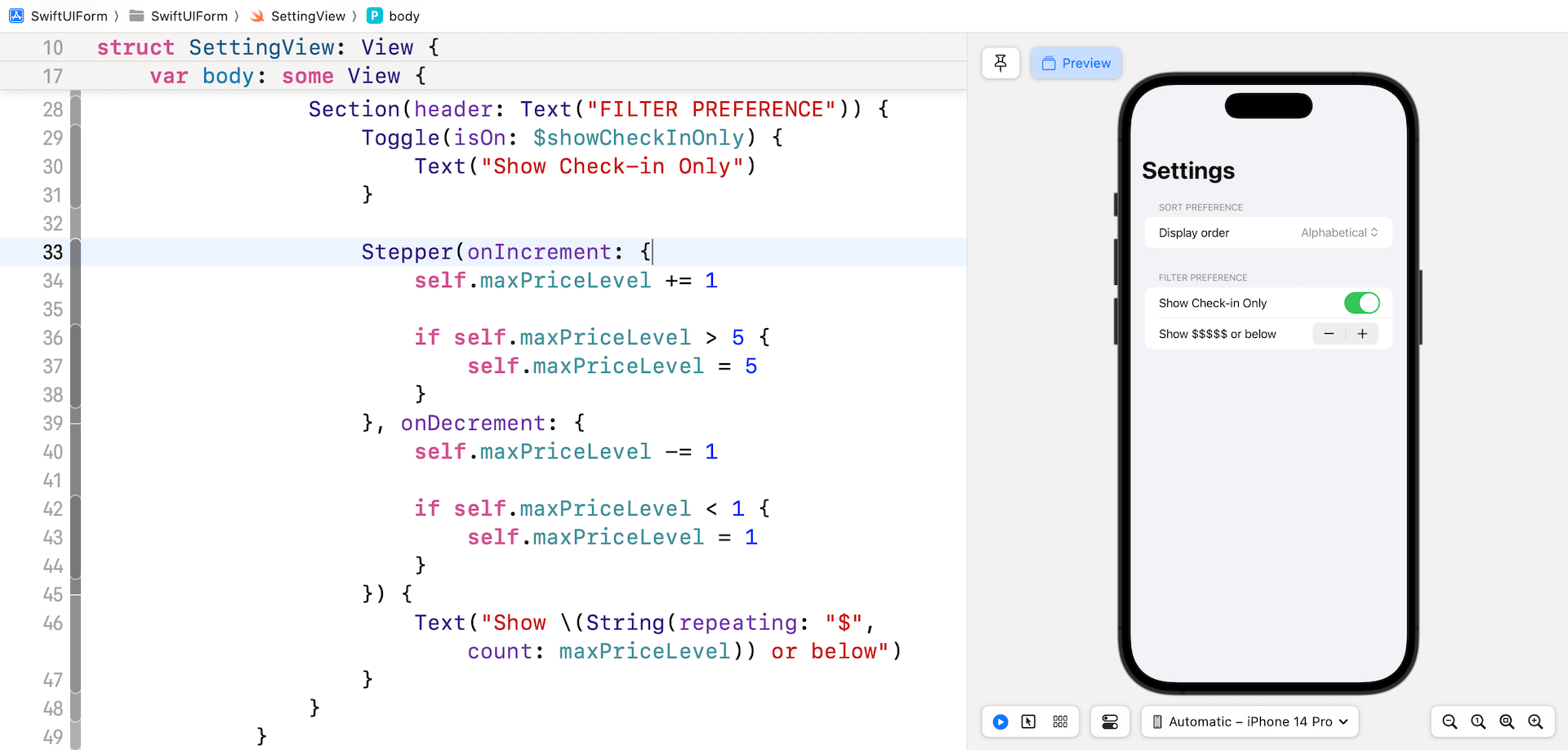 圖 13.7. 實作一個步進器