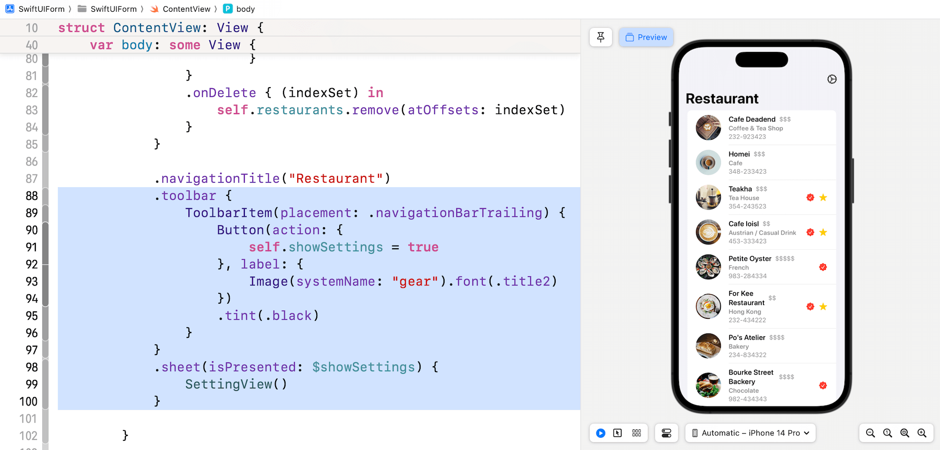 圖 13.8. 建立一個導覽列按鈕