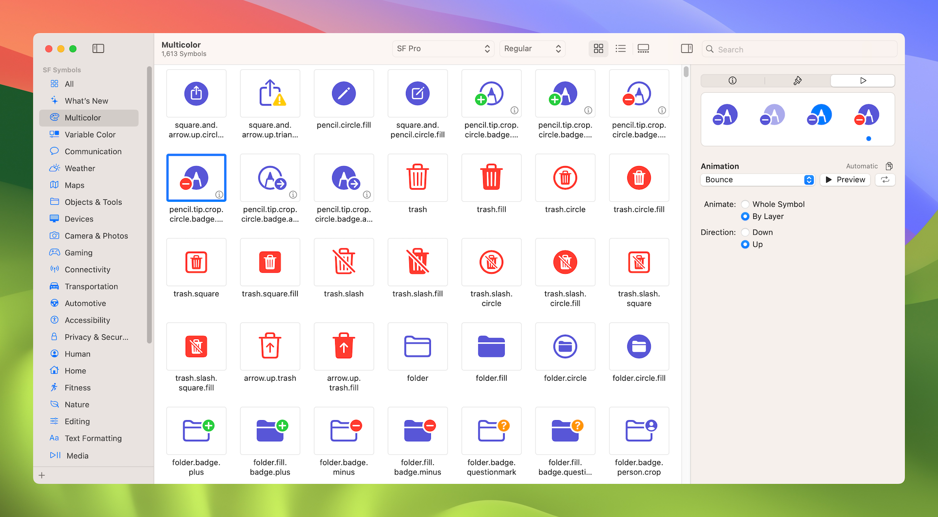 圖 3.3　SF Symbols App