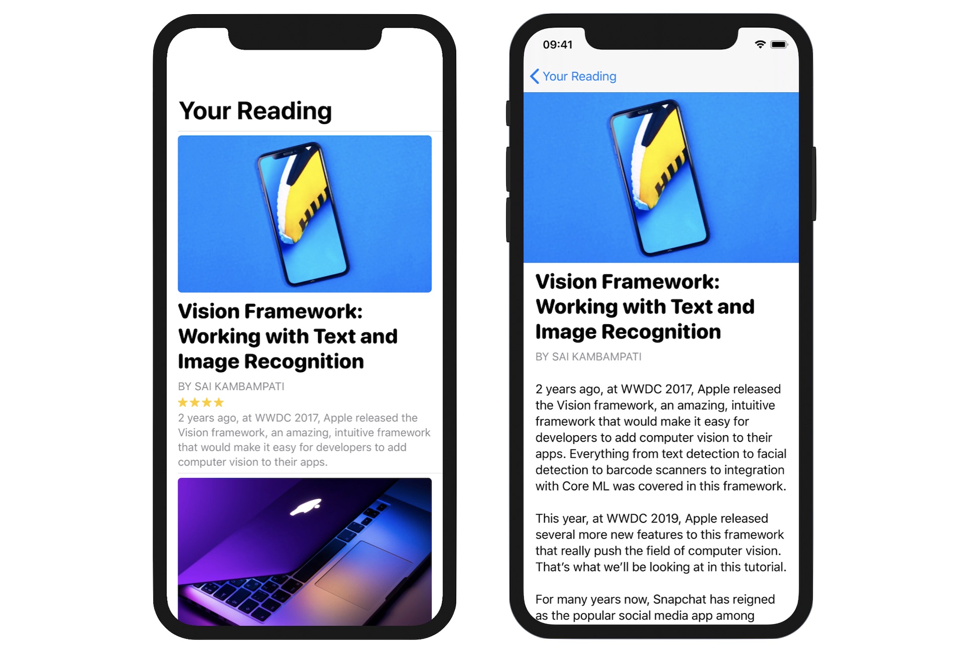 圖11.10. 為閱讀 App 建立導覽 UI