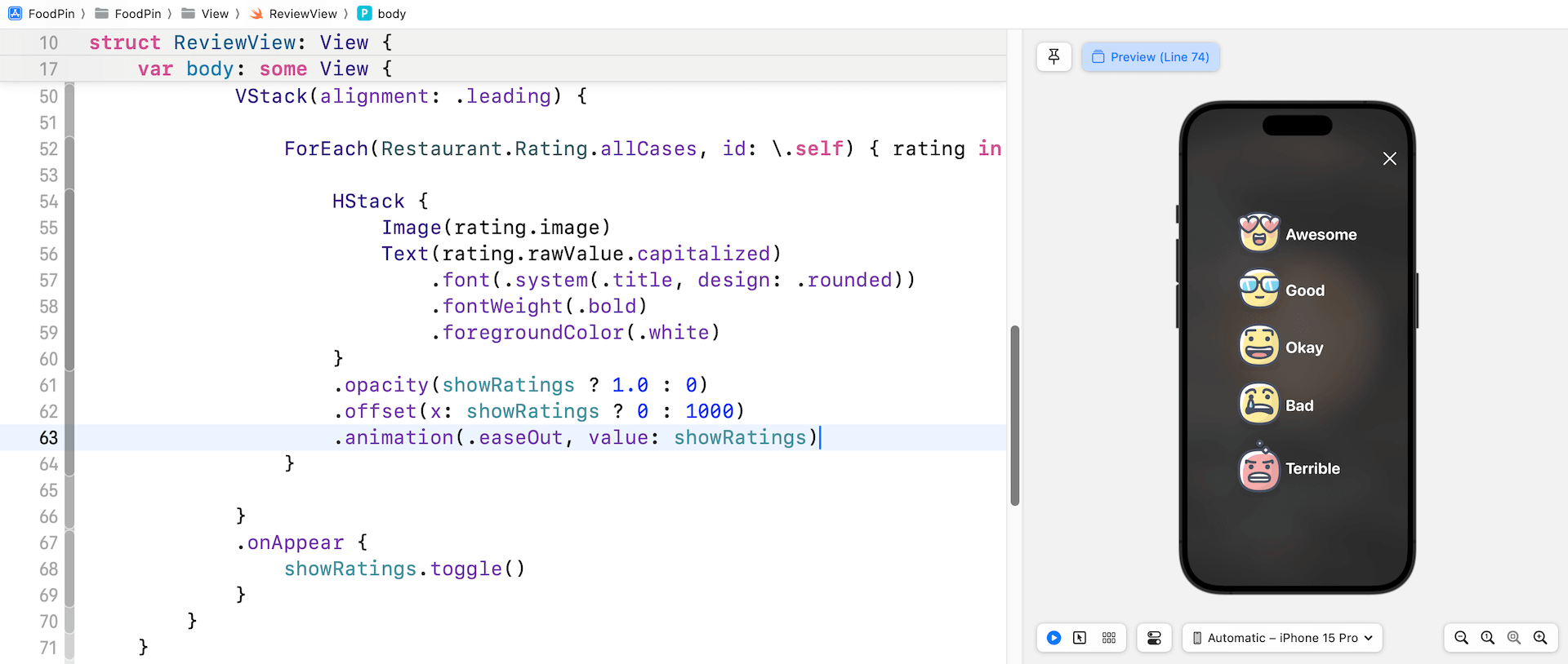圖 15.11. 滑入動畫