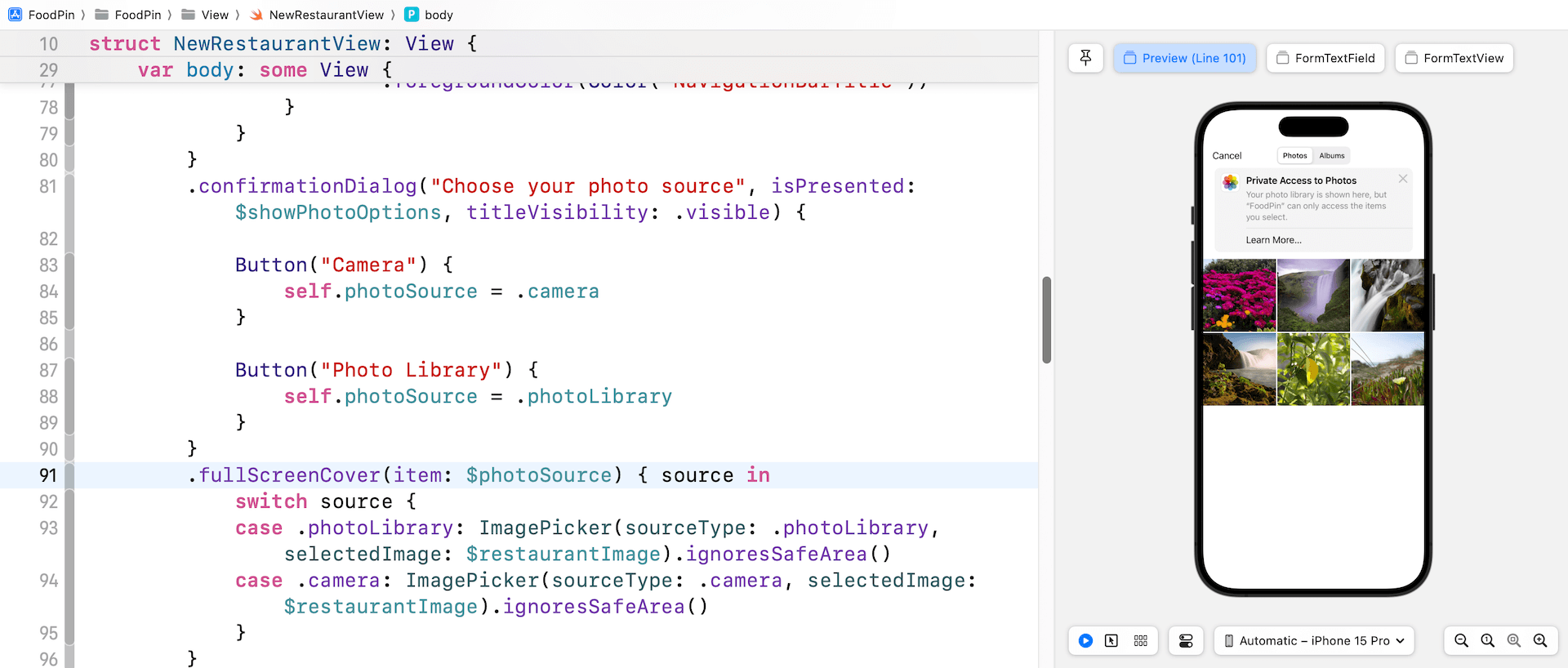 圖 17.11. 載入相片庫