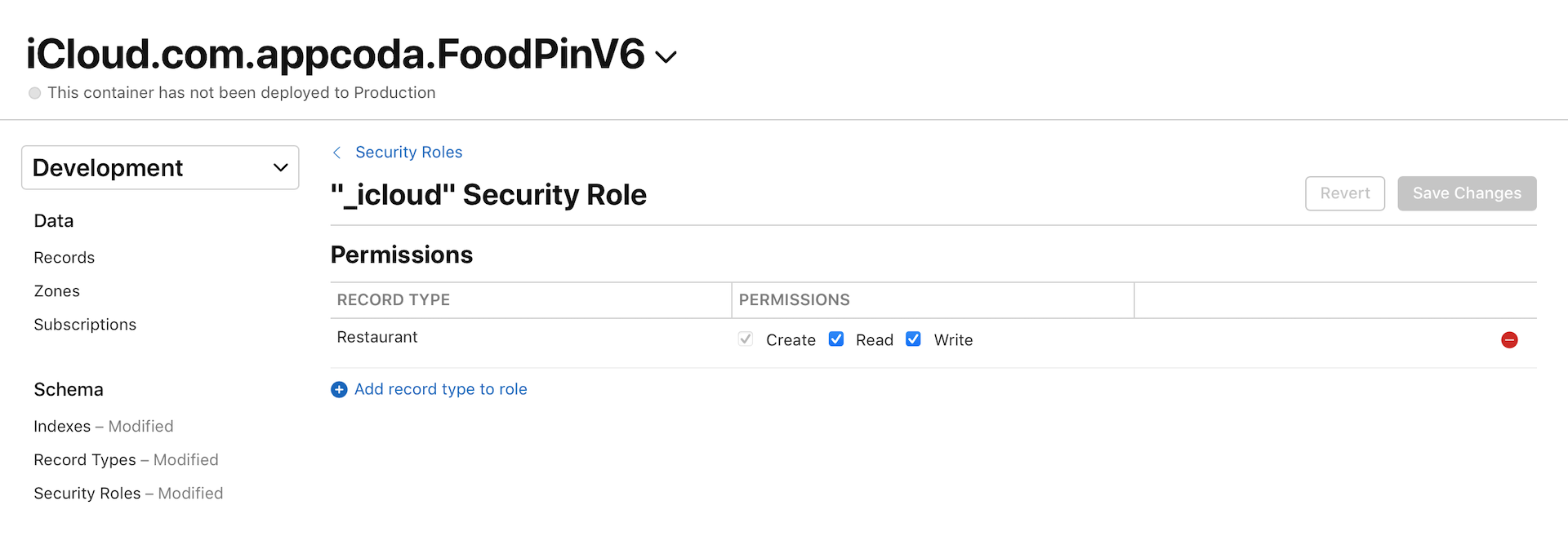 圖 23.22. 設定授權角色的權限