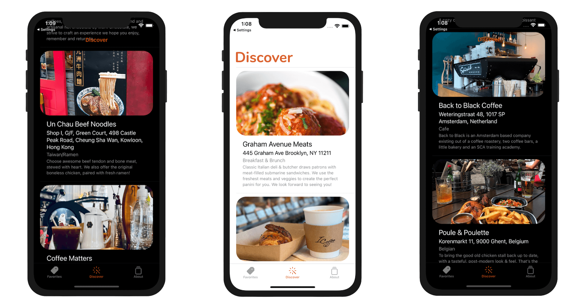 圖 23.23. 重新設計 Discover 標籤的 UI 