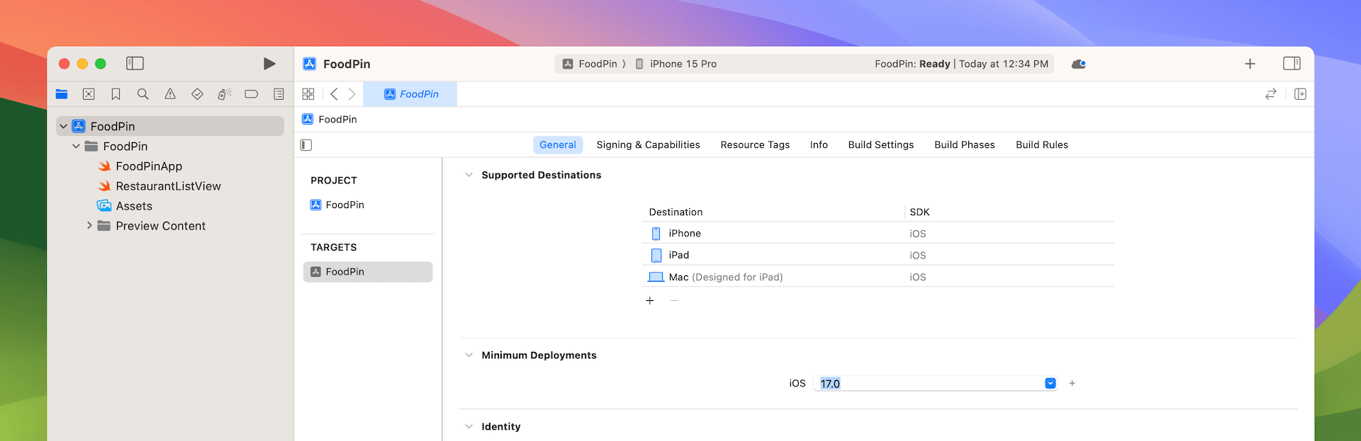 圖 7.5. 顯示部署目標