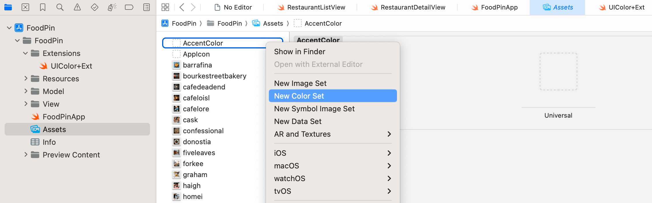 圖 13.2. 加入新的顏色集