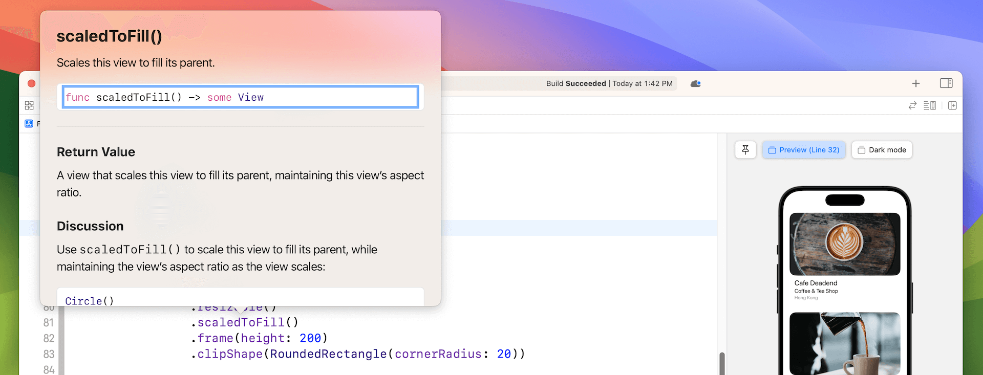 圖 8.8. 取得修飾器的文件