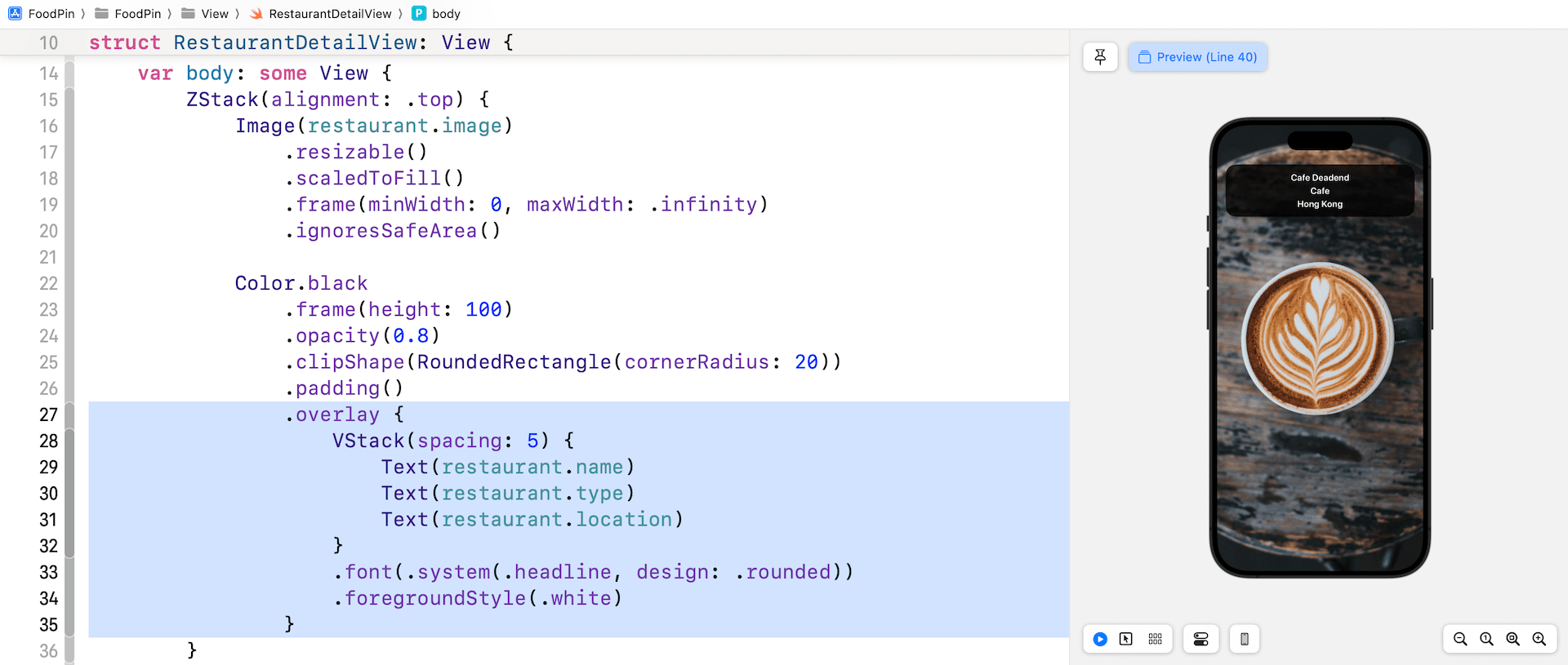 圖 11.8. 　使用 overlay 修飾器來覆蓋內容
