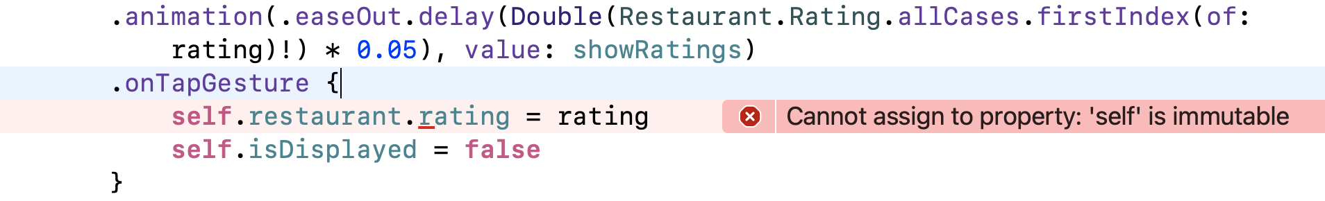 圖 16.2. self 是不可變的錯誤