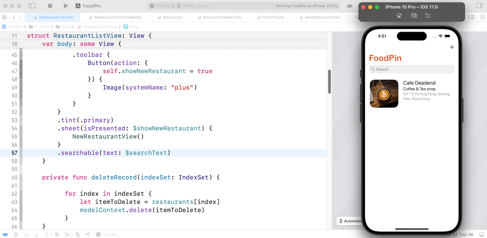 圖 19.1. 導覽列中加入搜尋列