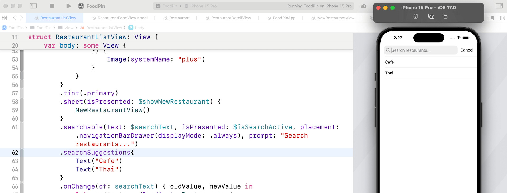 圖 19.4. 顯示搜尋建議
