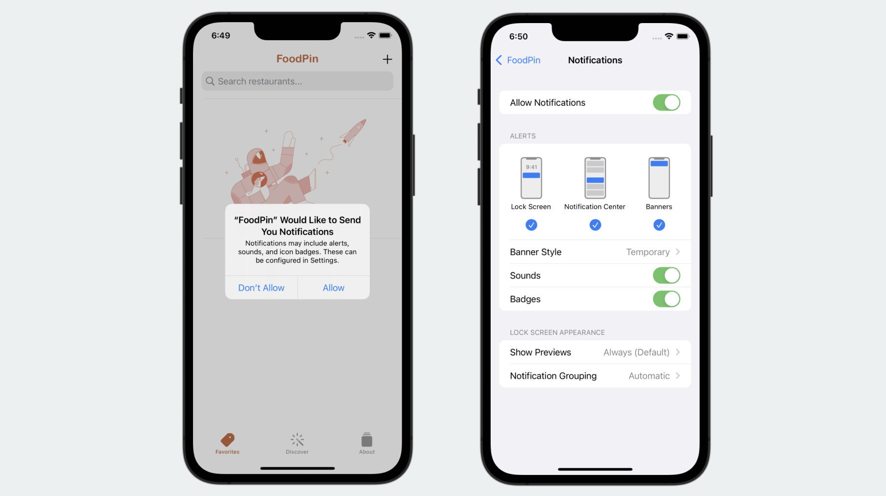 圖 29.4. 請求使用者的許可與授權