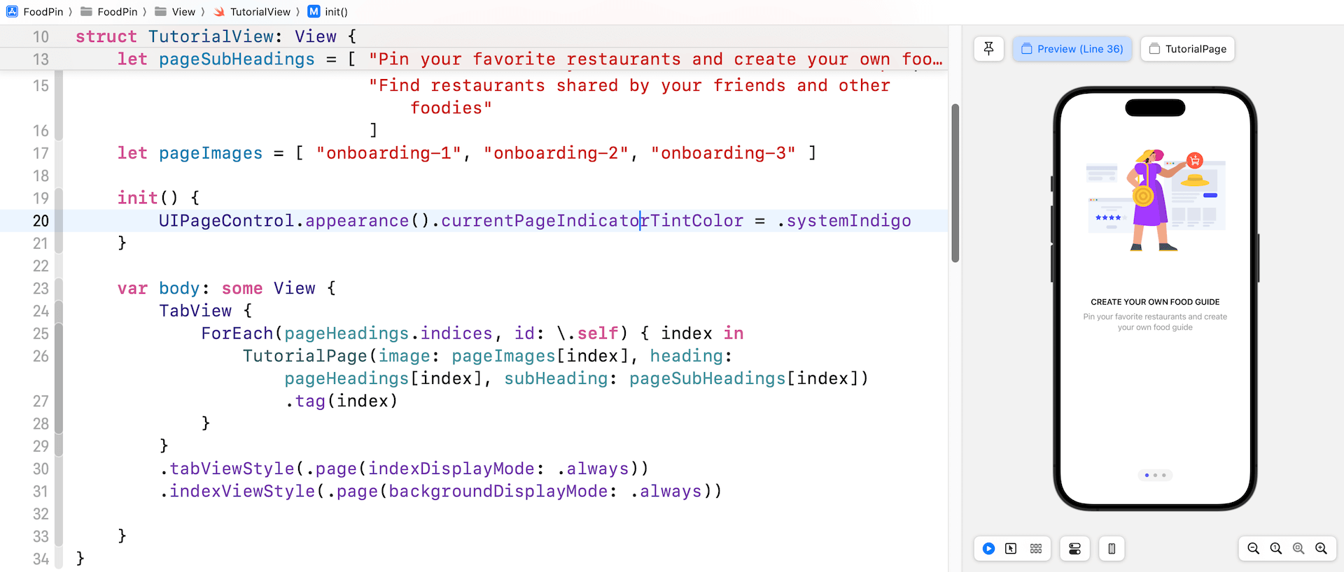 圖 20.6. 變更頁面圓點的顏色